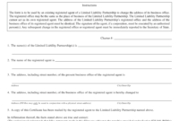 Form Llp10 Download Fillable Pdf Or Fill Online With Regard To Construction Certificate Template 10 Docs Free