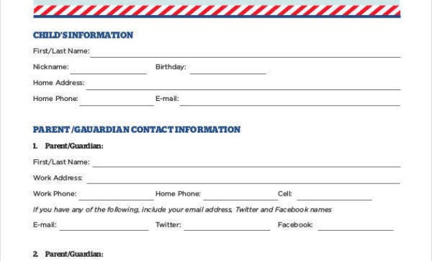 Form Templates 9 Free Excel Pdf Documents Download Pertaining To Business Information Form Template
