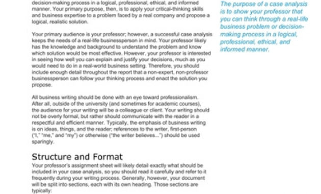 Free 10 Case Study Analysis Examples Templates With Business Case Calculation Template