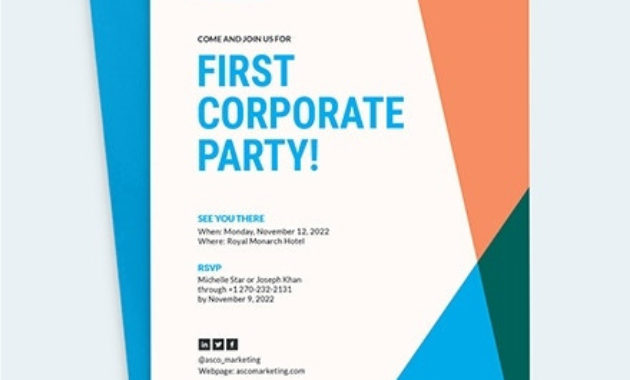 Free 10 Corporate Event Invitation Templates In Within Business Launch Invitation Templates Free