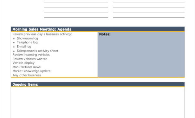 Free 10 Meeting Agenda Templates In Pdf Free Premium Pertaining To Amazing Sales Meeting Agenda Template