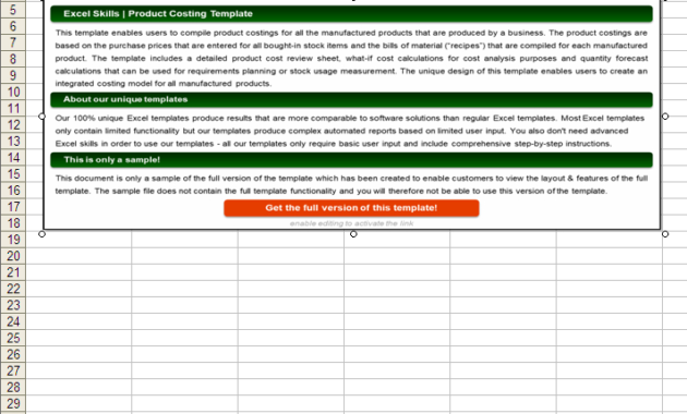 Free 10 Product Costs Examples Templates Examples In Cost Of Goods Sold Spreadsheet Template