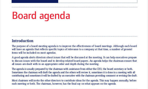 Free 10 Project Agenda Samples And Templates In Pdf Ms Word Pertaining To Quality School Board Meeting Agenda Template