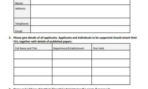Free 10 Research Grant Application Templates In Pdf Ms Inside Quality Research Grant Proposal Template