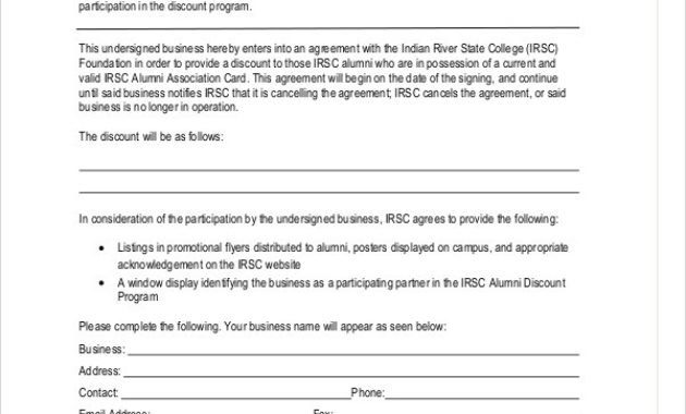 Free 10 Sample Business Partnership Agreement Templates For Business Partnership Contract Template Free