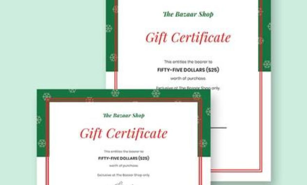 Free 11 Gift Certificate Templates In Ai Indesign Ms Throughout Free Indesign Certificate Template