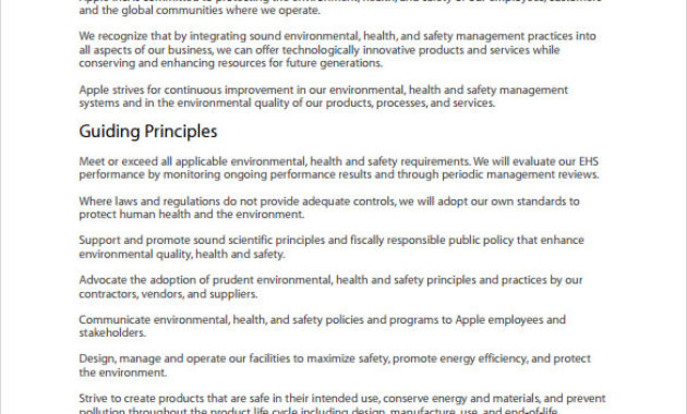 Free 12 Health And Safety Policy Templates In Google Docs Within Health And Safety Policy Template For Small Business