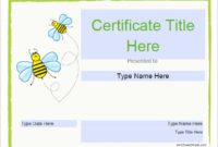 Free 13 Certificate Templates For Kids In Psd Ms Word Within Free Printable Certificate Templates For Kids