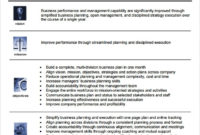 Free 14 Onepage Business Plan Samples In Ms Word Pages Regarding One Page Business Plan Template Word