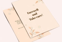 Free 15 Farewell Card Designs In Psd Ai Ms Word Within Farewell Certificate Template
