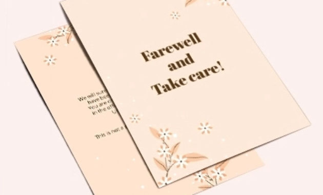 Free 15 Farewell Card Designs In Psd Ai Ms Word Within Farewell Certificate Template