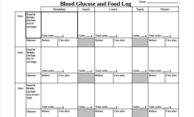 Free 16 Sample Printable Food Log Templates In Pdf Ms With Regard To Amazing Diabetes Food Log Template