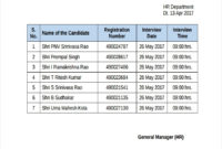 Free 17 Interview Schedule Examples Samples In Pdf Regarding Interview Agenda Template