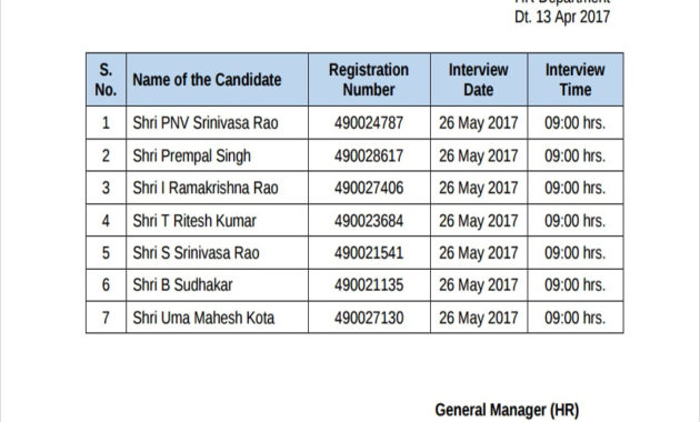 Free 17 Interview Schedule Examples Samples In Pdf Regarding Interview Agenda Template