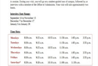 Free 17 Interview Schedule Examples Samples In Pdf Throughout Interview Agenda Template