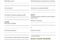 Free 17 Sample Business Plan Templates In Pdf Ms Word Regarding Business One Sheet Template