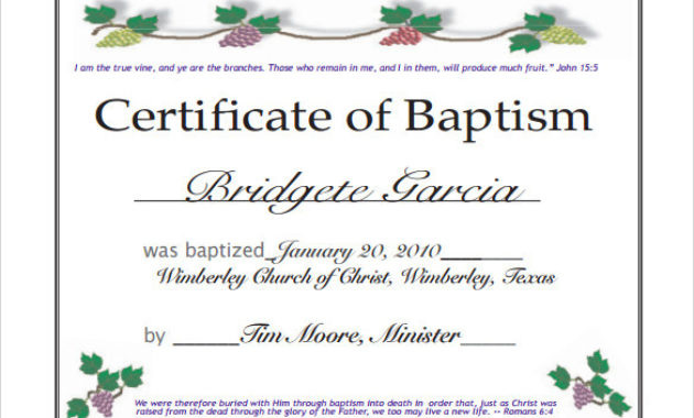 Free 20 Baptism Certificate Samples In Psd Pages Ms Throughout Baby Christening Certificate Template