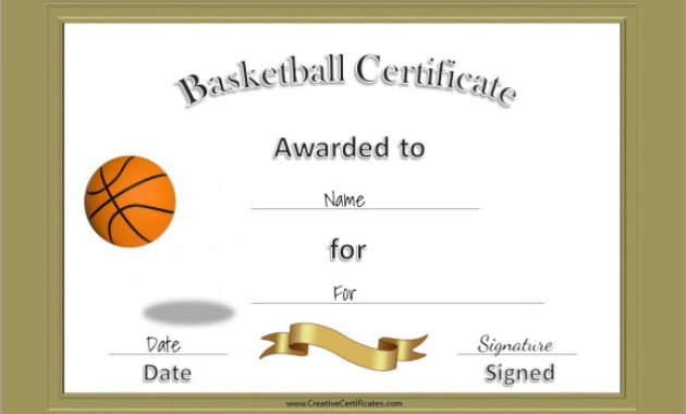Free 20 Sample Basketball Certificate Templates In Pdf Pertaining To Free 7 Basketball Achievement Certificate Editable Templates