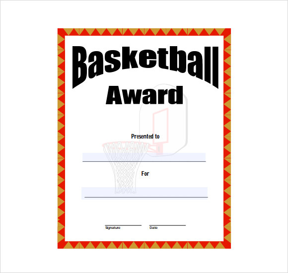 Free 20 Sample Basketball Certificate Templates In Pdf Throughout Free 7 Basketball Achievement Certificate Editable Templates