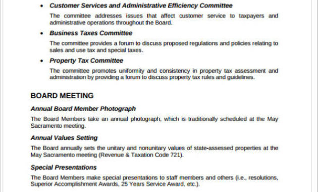 Free 23 Meeting Agenda Samples And Templates In Pdf Ms Word Regarding Annual Board Meeting Agenda Template