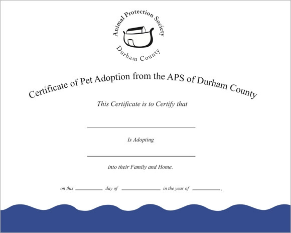 Free 23 Sample Adoption Certificates In Ai Indesign Regarding Awesome Unicorn Adoption Certificate Templates