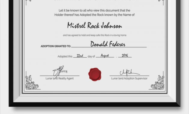 Free 26 Sample Adoption Certificates In Ai Indesign With Regard To Awesome Cat Adoption Certificate Template 9 Designs