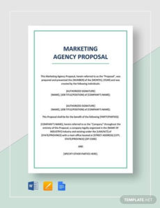 Free 26 Sample Marketing Proposal Templates In Google Within Awesome Advertising Proposal Template