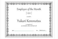 Free 28 Microsoft Certificate Templates In Ms Word Excel Regarding Employee Of The Month Certificate Template Word