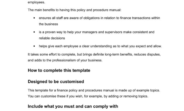 Free 28 Policy Examples In Doc Examples Regarding Small Business Operations Manual Template