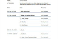 Free 31 Agenda Templates Examples In Pdf Doc Examples Regarding Printable Na Meeting Format Template