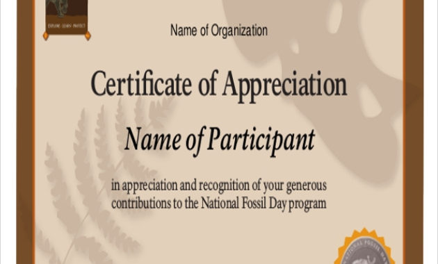 Free 32 Sample Certificate Of Appreciations In Ms Word For Certificates Of Appreciation Template