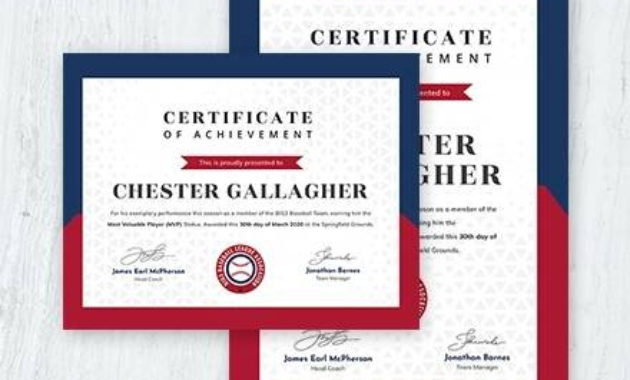Free 33 Certificate Templates In Pdf Ms Word Google Within Free Baseball Award Certificate Template