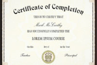 Free 36 Sample Certificate Of Completion Templates In Ai Throughout Best Certification Of Completion Template