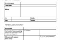 Free 42 Information Sheet Templates In Pdf Ms Word With Regard To Business Information Form Template