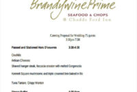 Free 5 Catering Proposal Templates In Ms Word Pdf Regarding Catering Proposal Template