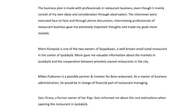 Free 5 Restaurant Business Plan Forms In Pdf With Regard To Restaurant Business Proposal Template