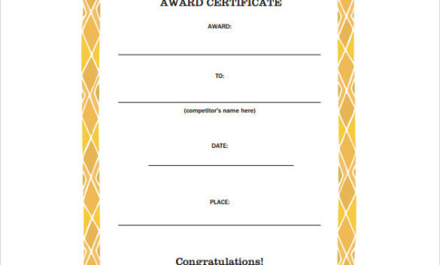 Free 55 Printable Award Certificate Templates In Ai Pertaining To Printable Pages Certificate Templates
