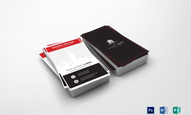 Free 6 Real Estate Business Card Templates In Ai Psd Intended For Business Card Template Pages Mac