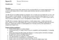 Free 7 Sample Business Analyst Job Description Templates With Regard To Business Analyst Documents Templates