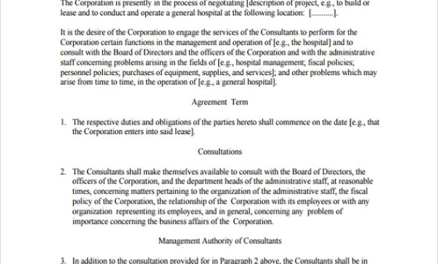 Free 7 Sample Business Consulting Agreement Templates In In Business Management Contract Template