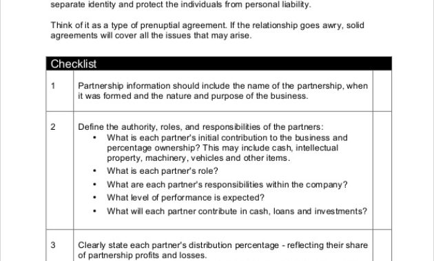 Free 7 Sample Business Partnership Agreement Templates In Pertaining To Business Partnership Contract Template Free