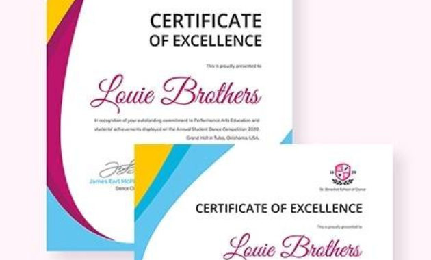 Free 8 Sample Certificates In Pdf Ms Word Ai Intended For Best Dance Certificate Template