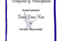 Free 8 Sample Certificates In Pdf Ms Word Ai With Certificate Of Participation Template Pdf