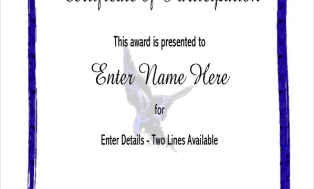 Free 8 Sample Certificates In Pdf Ms Word Ai With Certificate Of Participation Template Pdf
