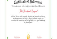 Free 8 Sample Certificates In Pdf Ms Word Ai With Regard To Free Retirement Certificate Templates For Word