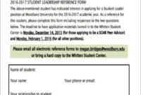 Free 8 Sample Leadership Recommendation Letter Templates Within Amazing Student Leadership Certificate Template