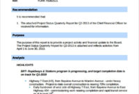 Free 8 Sample Project Quarterly Report Templates In Pdf For Quarterly Report Template Small Business