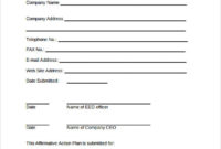 Free 9 Sample Affirmative Action Plan Templates In Pdf Throughout Affirmative Action Plan Template For Small Business