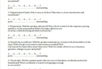 Free 9 Sample Presentation Evaluation Forms In Ms Word For Presentation Evaluation Form Templates