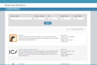 Free App Online Directory Template For Any Website Throughout Business Listing Website Template